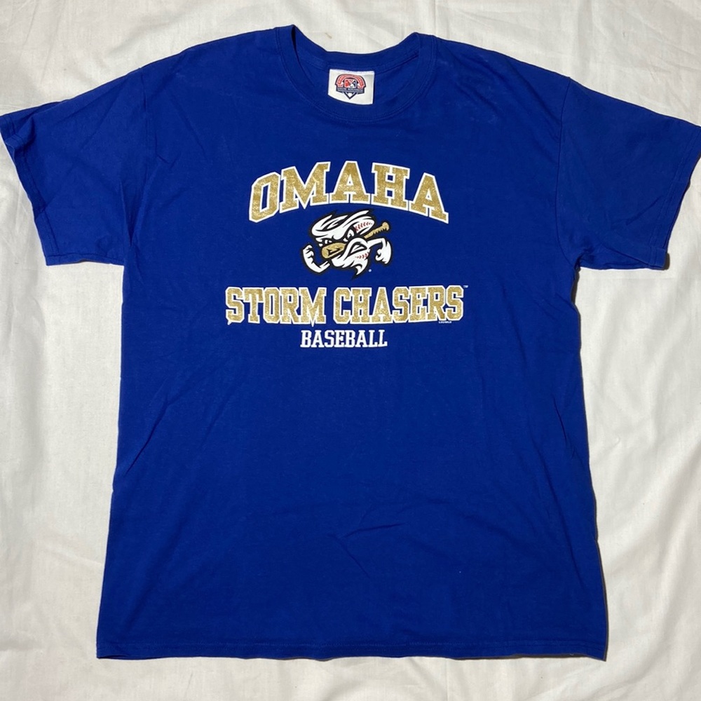MLB Merchandise Omaha Storm Chasers Shirt. Size Large. Nebraska